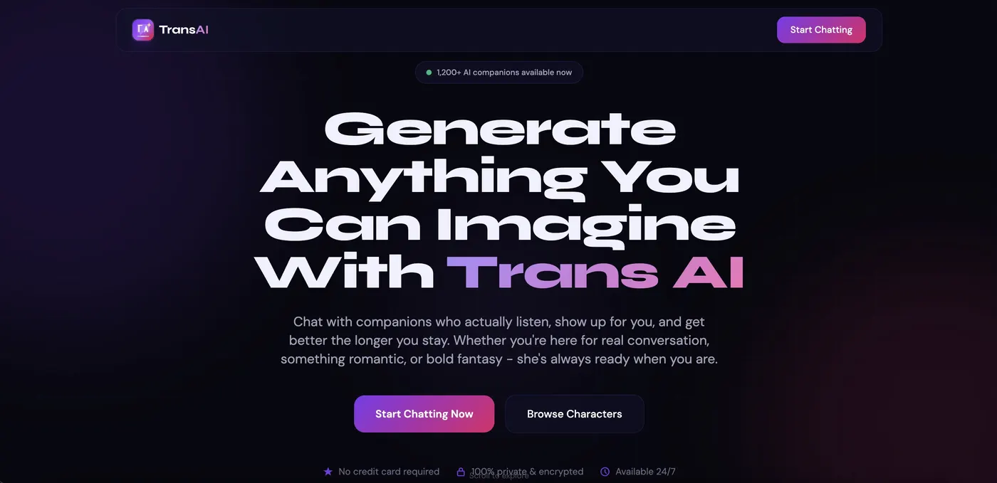 Captura de pantalla de AI Trans Chat