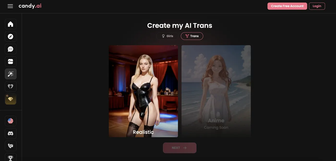 Captura de pantalla de Candy AI